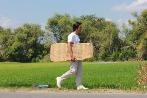 Cadeira Relax Rattan, como espreguiçadeira dobrável