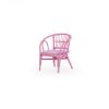 Sedia per bambini Jimmy Rattan rosa