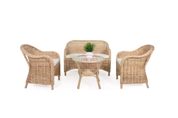 Cambodia rattan living set