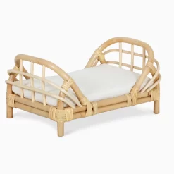 Ava Rattan Doll Bed
