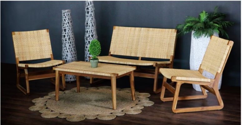 muzu rattan living set