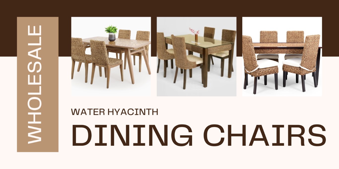 Supplier of water hyacinth dining chairs